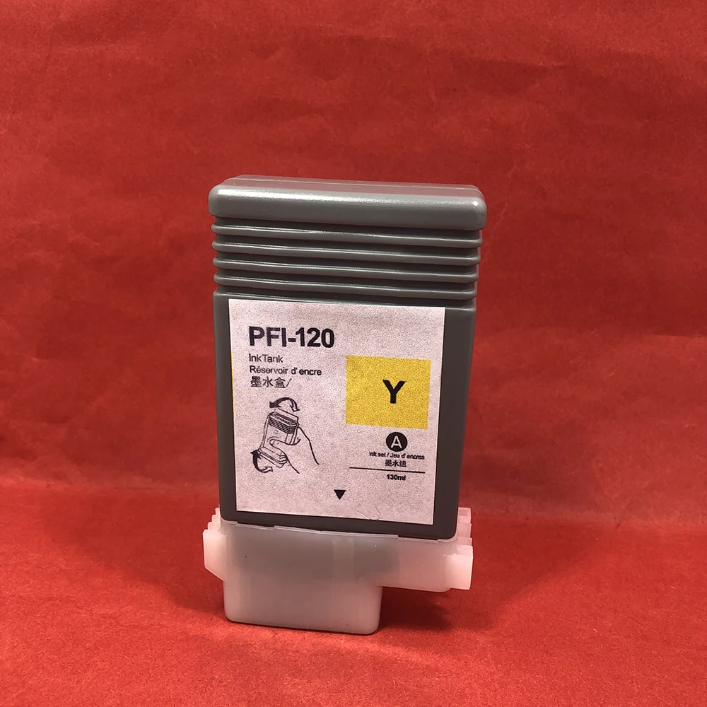 PFI-120 PFI120 Refillable Ink Cartridge With Permanent Chip For Canon TM-200 TM200 TM-205 TM-300 TM-305 TM300 130ML 5Colors/Set