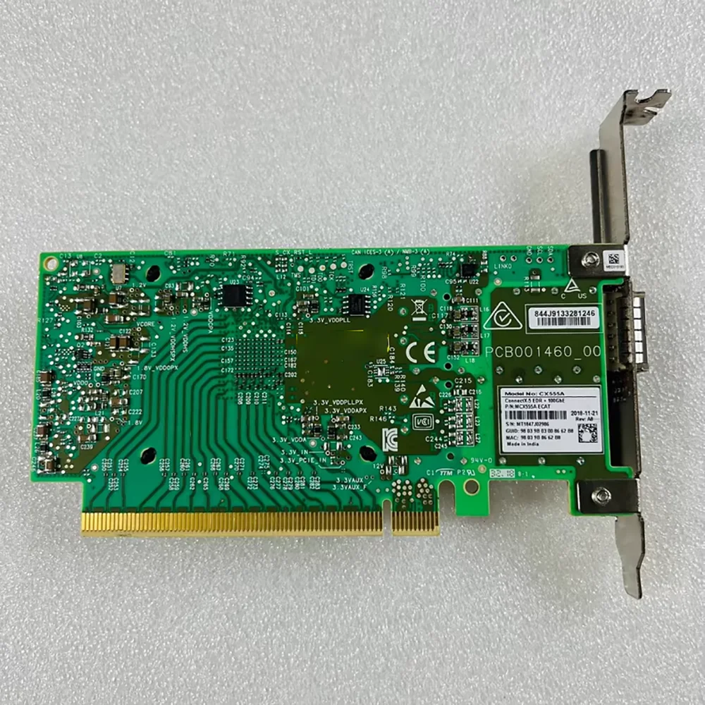 ConnectX-5 100G IB Single-port Fiber Optic Network Card MCX555A-ECAT