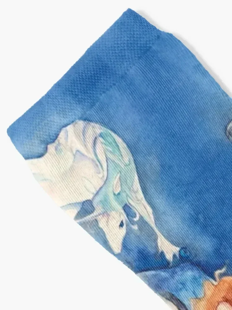 Reflections The Last Unicorn Socks funny gift floral new in's basketball Boy Socks Women's