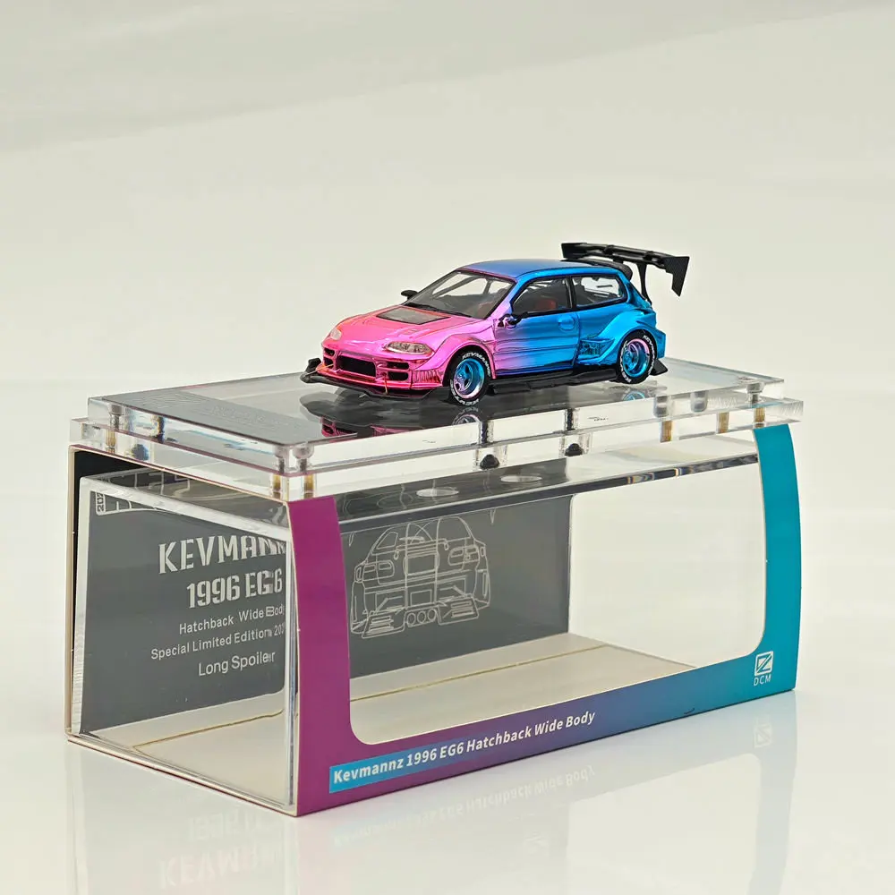 

DCM 1:64 EG6 Kevmannz Wide Body Diecast Metal Car Miniature Limited Collection Gifts Toy Vehicle Models