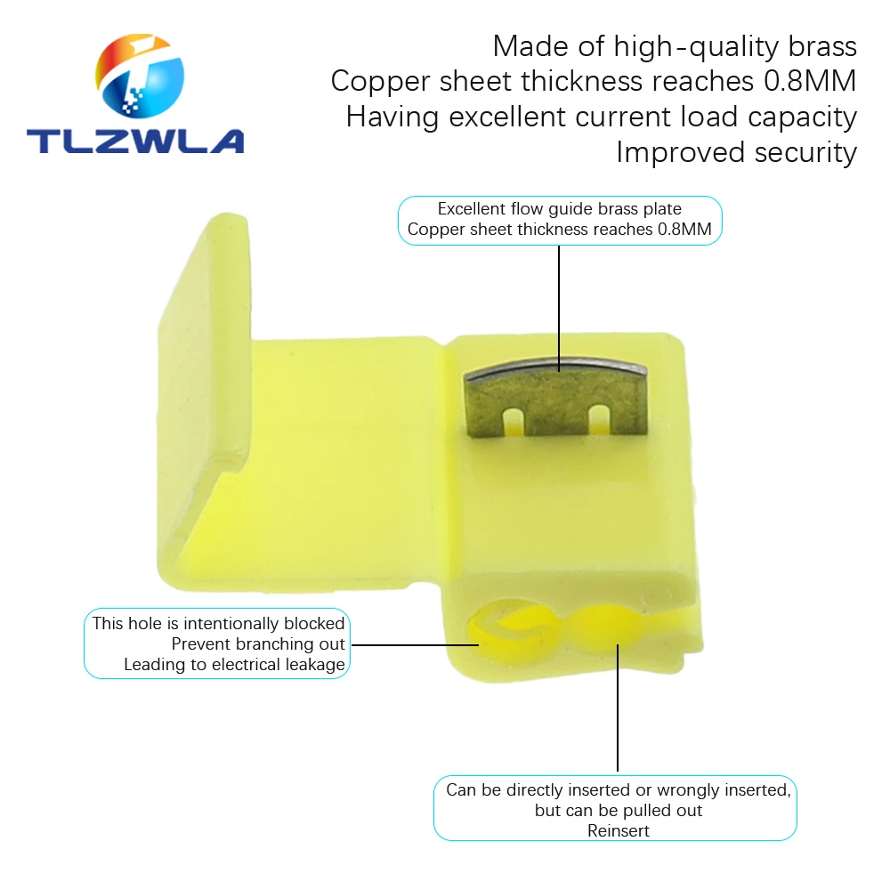 5V-220V Line Connector 10-24A Terminal Joint Blue Red Quick Connection Clip Wire Crimp Splitter Lip Break Clamp Soft Distributor