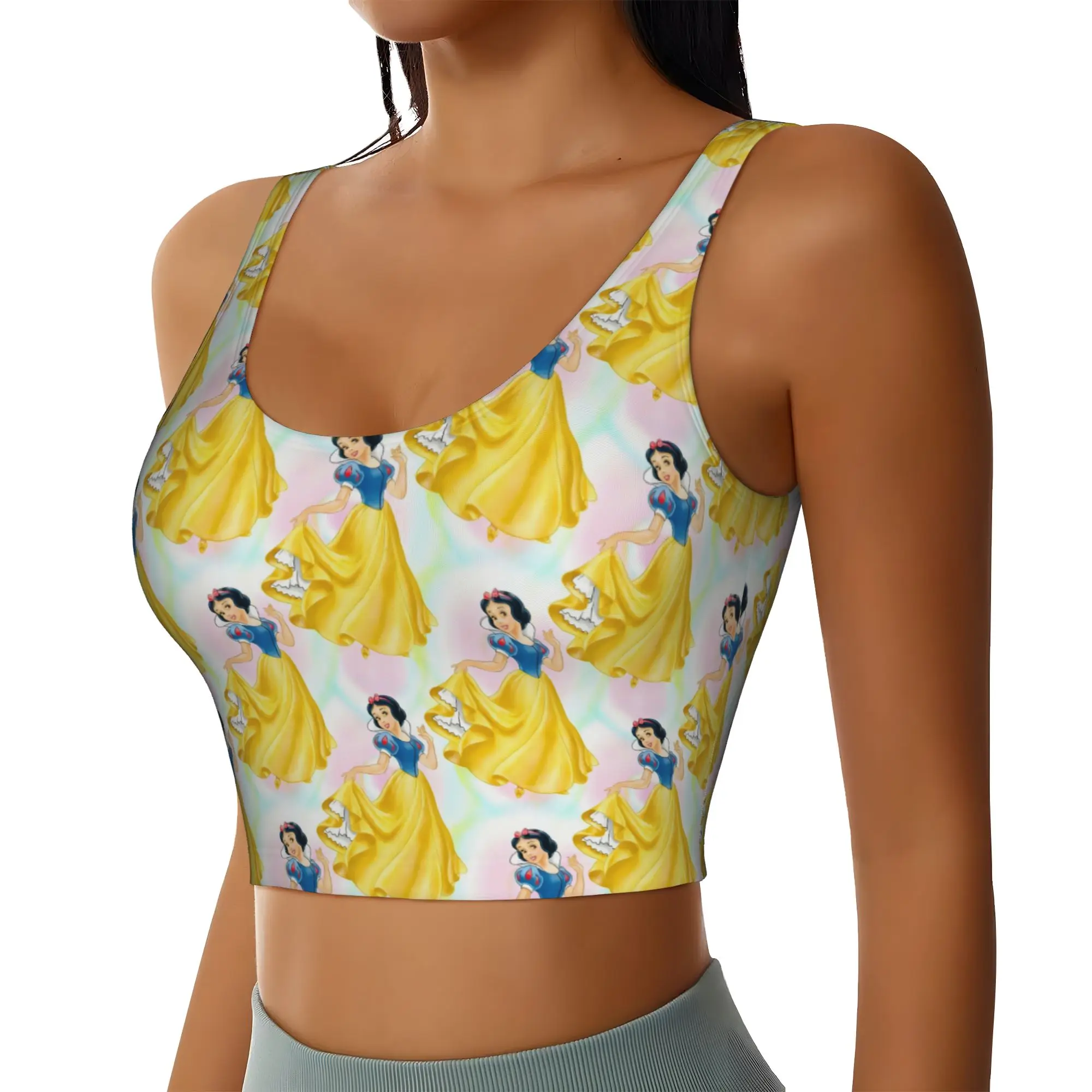 Custom Seven Dwarfs Sports Bra for Women Anime Manga High Impact Workout Yoga Crop Top