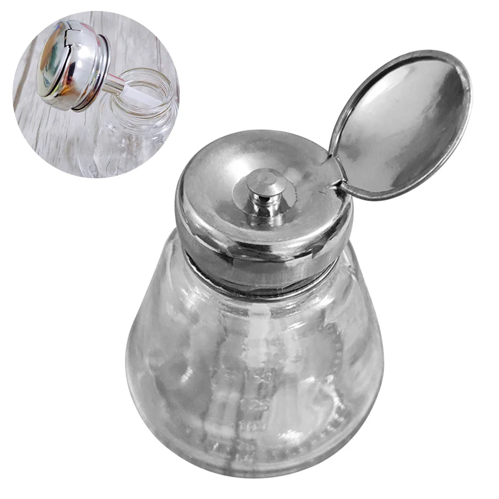 150 مللي مزيل طلاء الأظافر زجاجة طويلة القش مضخة موزع قابلة لإعادة الاستخدام الصحافة زجاجة لغسل سائل الأظافر على الذهاب #6