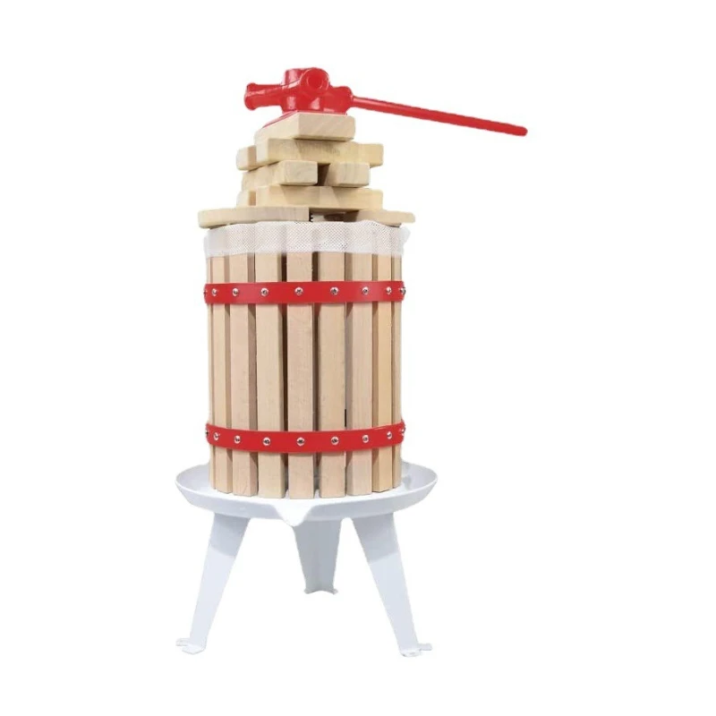 

6 liter 1.6 gallon manual basket apple press, fruit wine grape press