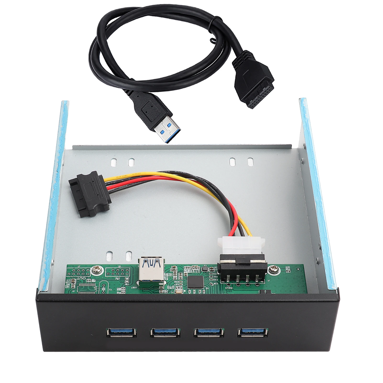 

Высокоскоростной оптический драйвер для компакт-дисков премиум-класса, 5,25 дюйма, 19 контактов к USB3.0, 4-портовый концентратор, передняя панель, расширение компакт-диска, мобильная стойка Plug and Play