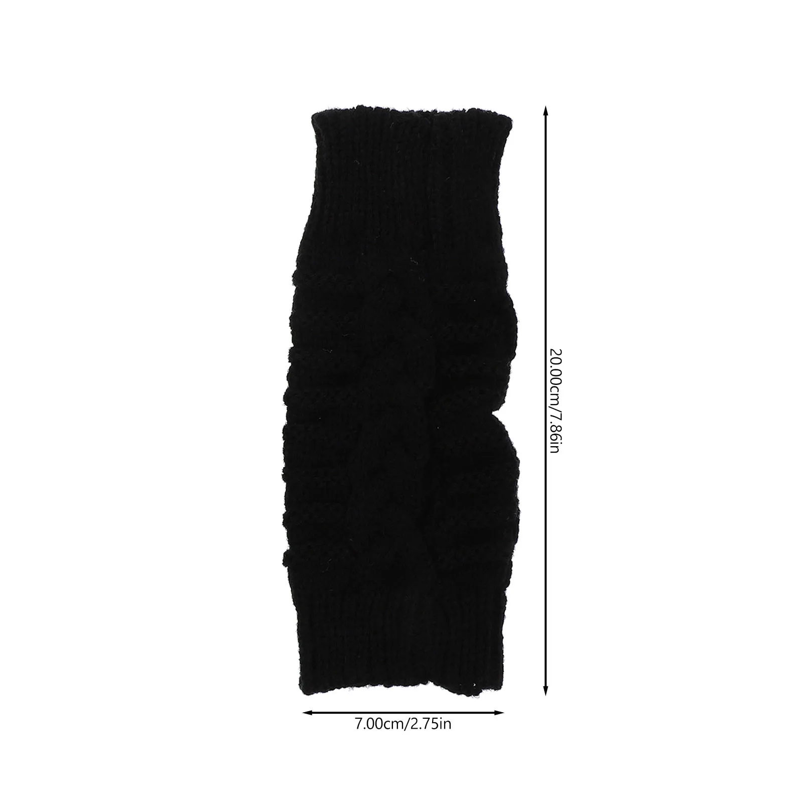 

2Pairs Warm Women Knitted Gloves Thermal Half-Finger Mitts for Outdoor Skiing Riding Mountaineering Cold-Proof Anti-Slip