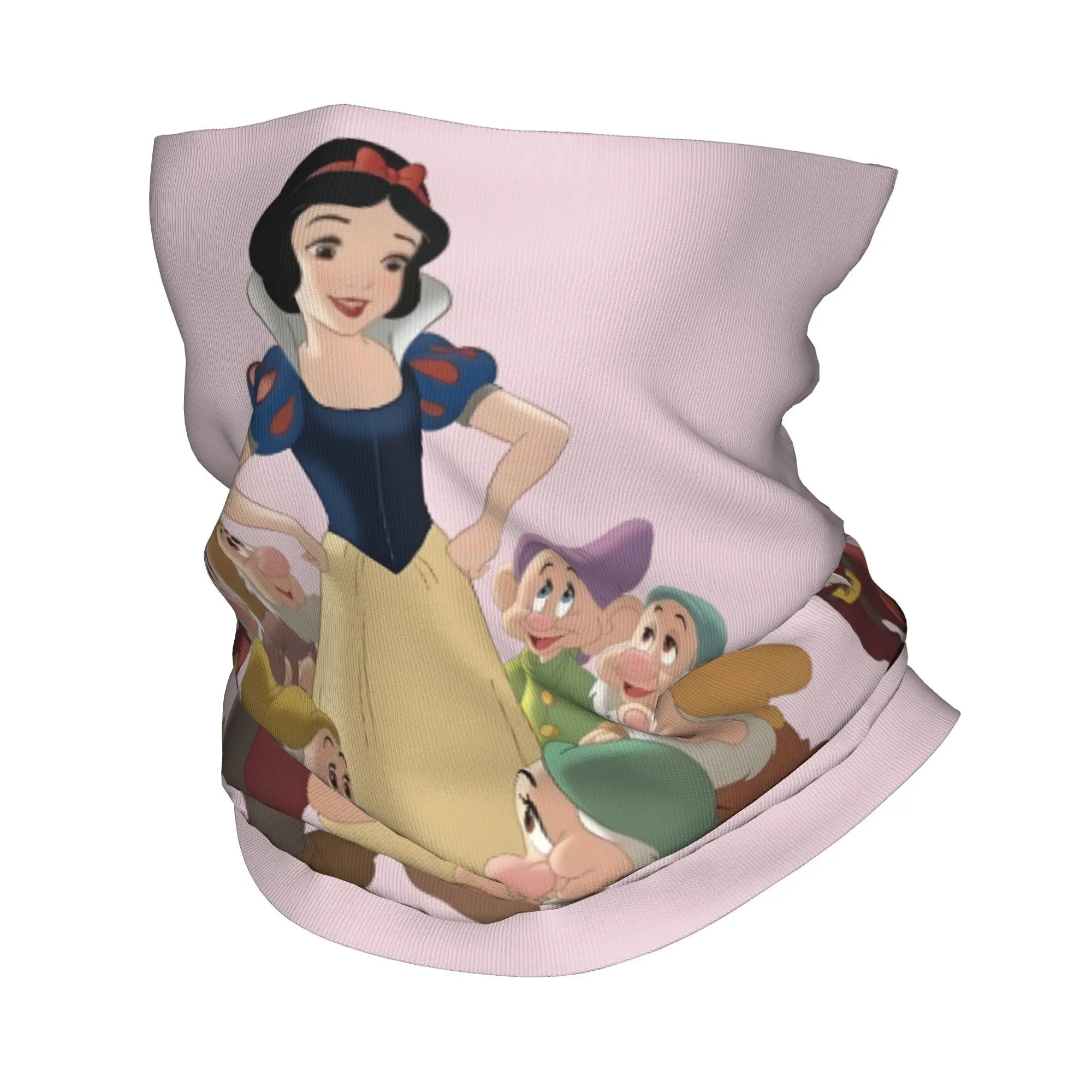 

Custom Snow White And The Seven Dwarfs Bandana Neck Warmer Men Women Winter Ski Tube Scarf Gaiter Cute Cartoon Movie Face Cover