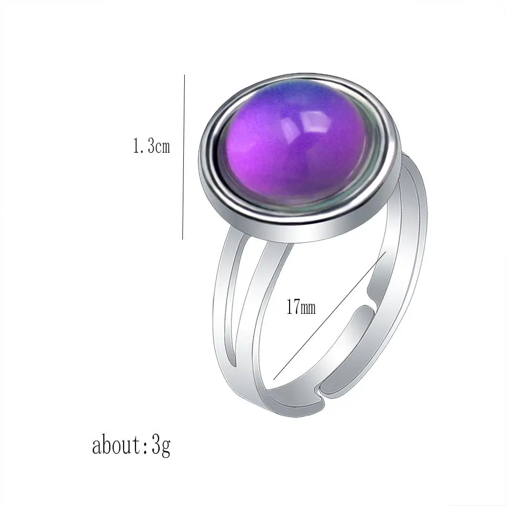 Stainless Steel Mood Jewelry Set Women’s Pendant Necklace Temperature Sensing Fashion Jewelry for Daily and Gift Use