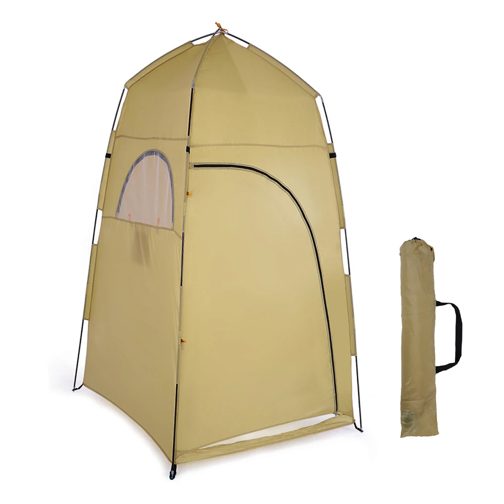 Portable Outdoor Shower Bath Changing Fitting Room Tent Shelter Camping Beach Privacy Toilet Pop Up Camping Tent Ultralight