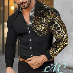 15 color men's shirt long-sleeved shirt lapel single-breasted clothing fashion casual XS-6XL comfortable soft fabric