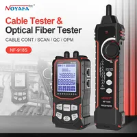 Noyafa NF-918S Network Cable Tester LCD Display Cable Tracker PoE Checker Optical Power Meter Visual Fault Locator Network Tools