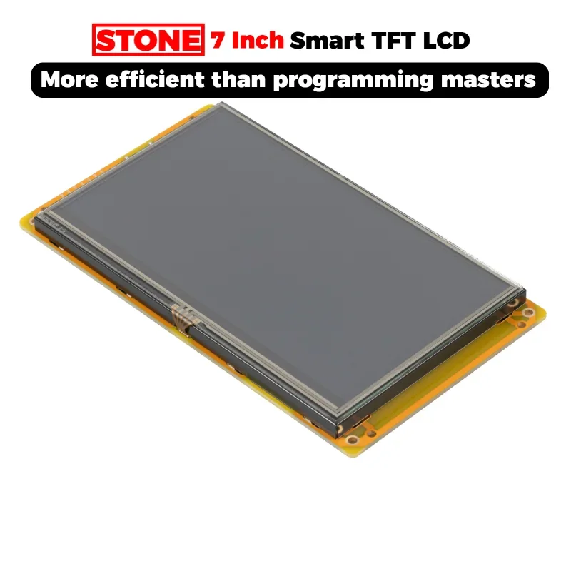 7 inch HMI Serial LCD Display Module with Program+Touch Screen+GUI Software Editor for Industrial Equipment Control STWC070WT-01
