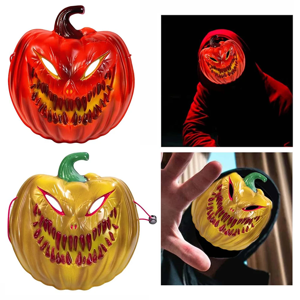 Halloween Pumpkin Mask Novelty Scary Spoof Full Face Masks For Costume Party Stage Performances Fancy Dress Carnival Party