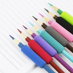 100pcs Children's Pen Holder Student Finger Protective Cover Sponge Rubber Plastic Pen Holder Gripper Pencil Cover