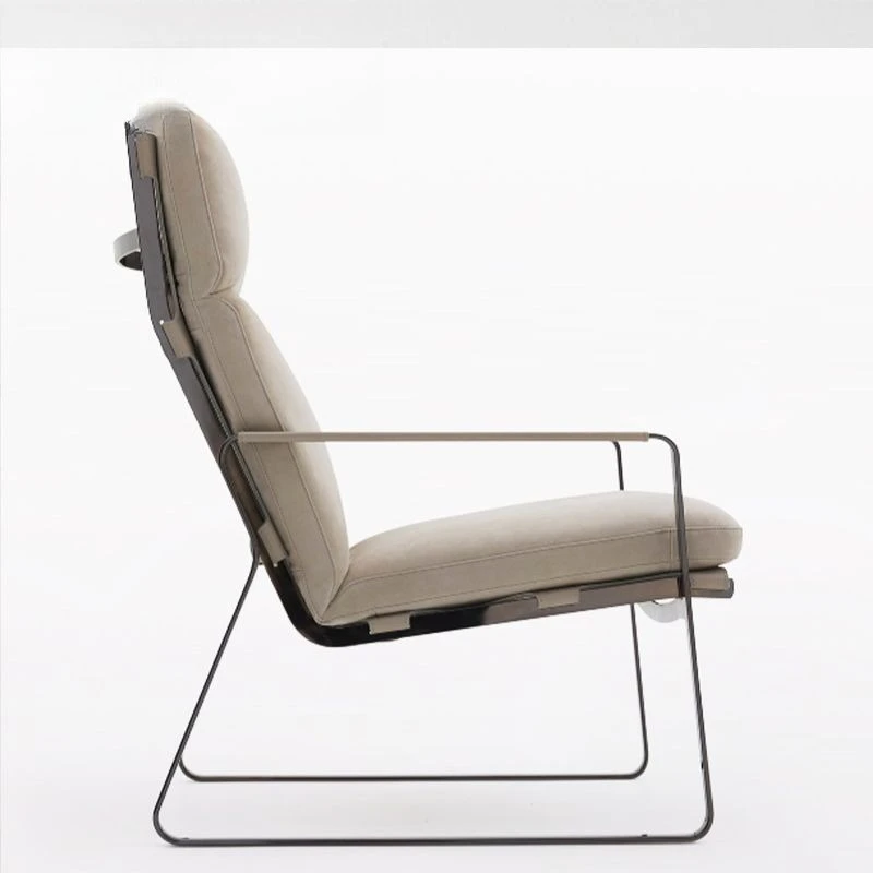 유럽 스타일의 미니멀리스트 인조 가죽 캐주얼 소파 의자 가정 호텔 거실 침실 마사지 의자 식당 의자