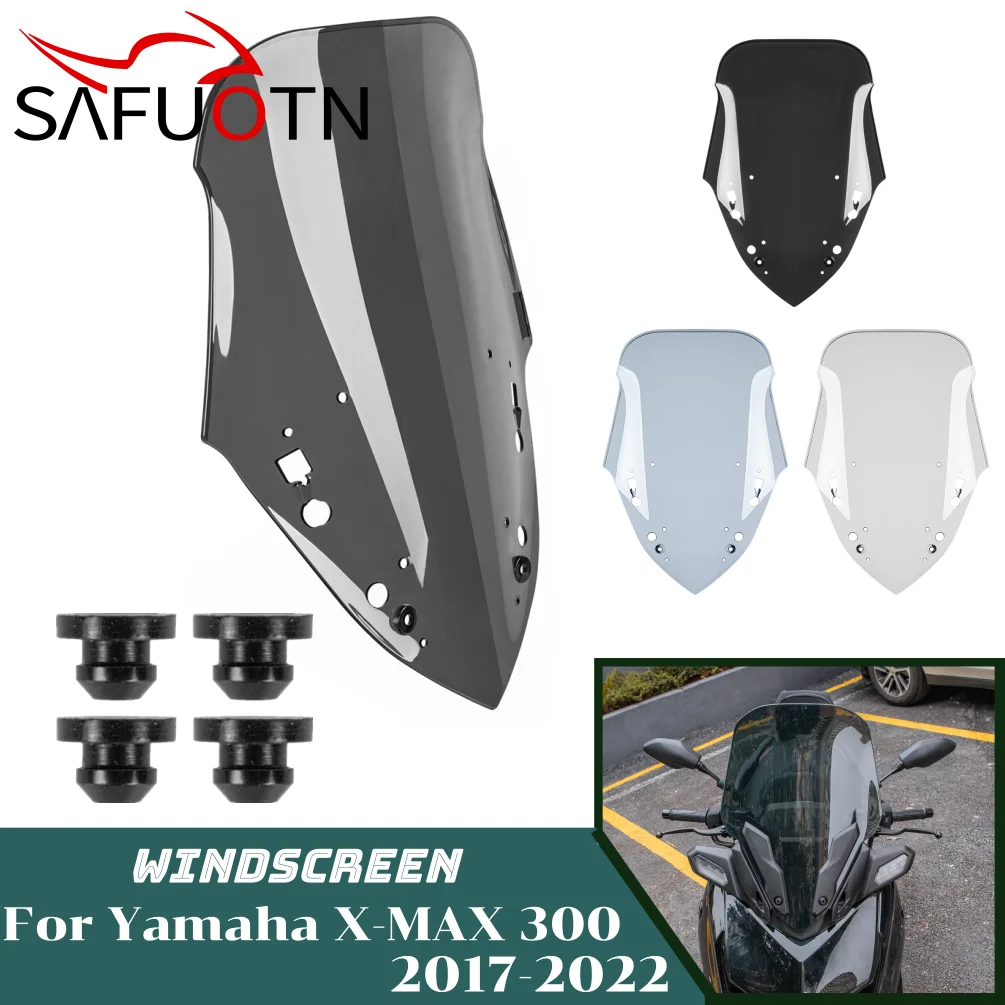 

X-MAX300 XMAX250 X MAX150 Windshield Windscreen for Yamaha X-MAX300 XMAX250 X MAX150 2017-2022 Motorcycle Wind Deflector