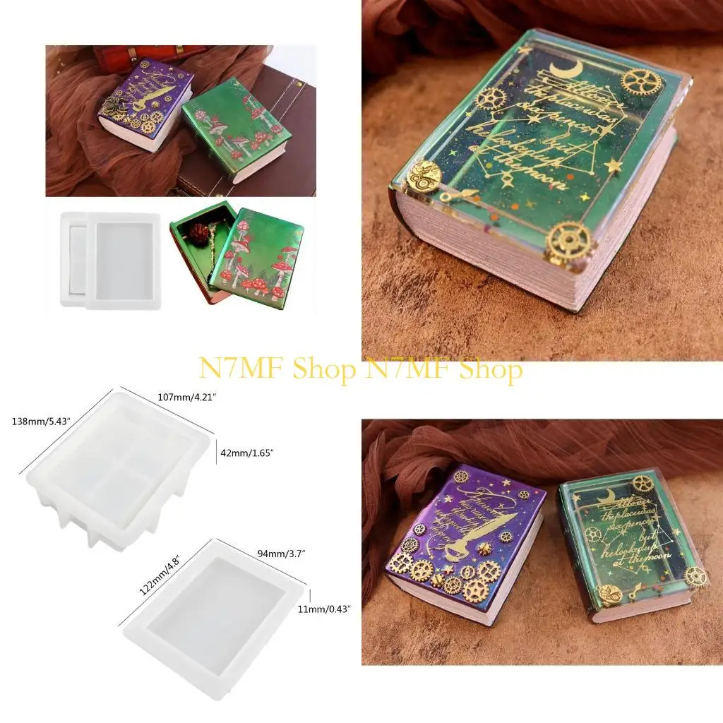 

N7MF Силиконовые ювелирные украшения для подарочной коробки с крышкой для организатора DIY Jewelry для коробки для для