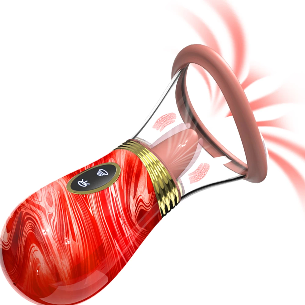 Tongue Sucking Licking Vibrator for Women Clitoris Vacuum Sucker Stimulator Oral Vagina Nipples Vibrating Female Adult Sex Toys