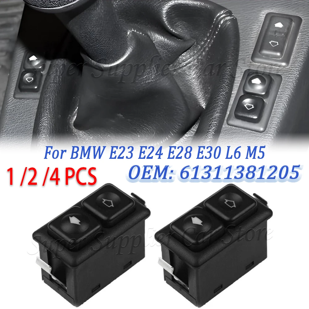 Power Car Window Sunroof Switch Illuminated 5Pins Front / Rear For BMW 3 5 6 Series E30 E28 E24 61311381205