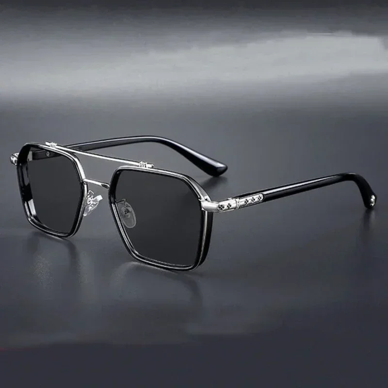 

New Retro Steampunk Sunglasses Fishing Polarized Metal Sunglasses For Men Women Driving Outdoor Eyewear Man Shades UV Protection