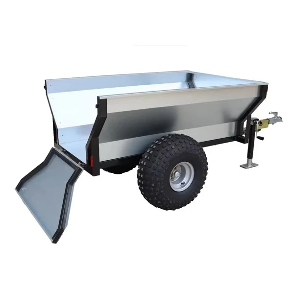 Removable Front/rear Gates and Cargo Box with Fence Atv Trailer, ATV Trailer, Log Trailer, 4Wd ATV Garden Timber Trailer