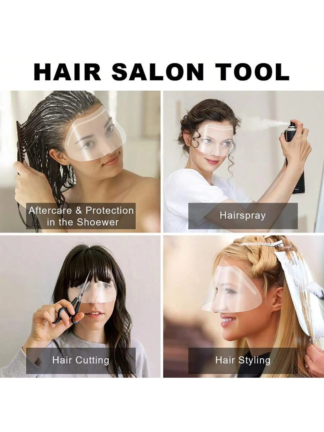 50枚入り使い捨てヘアサロン保護フェイスシールド、透明な目元 - Pet Supplies Application のレビューと価格