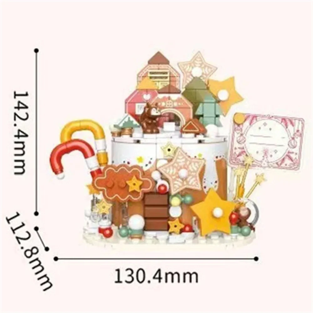 Creative Afternoon Tea Cake Building Block Dessert Food Bricks,Handmade Decorative Puzzle Toys,DIY Girl Children\'s Birthday Gift