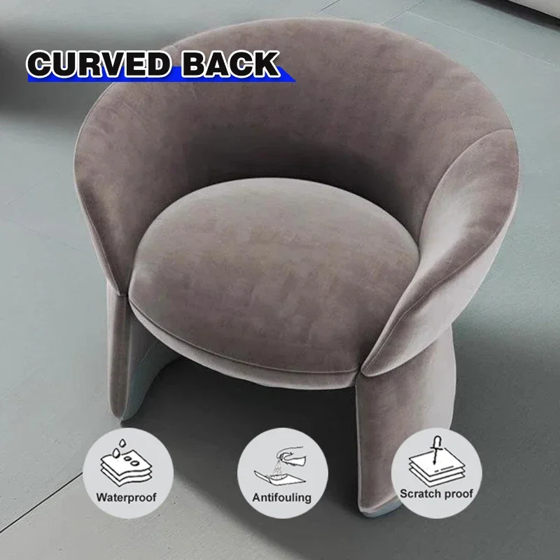 

-Italian Modern Hotel Single Sofa Chair Light Luxury Sales Office Reception Chair Home Living Room Leisure Chair