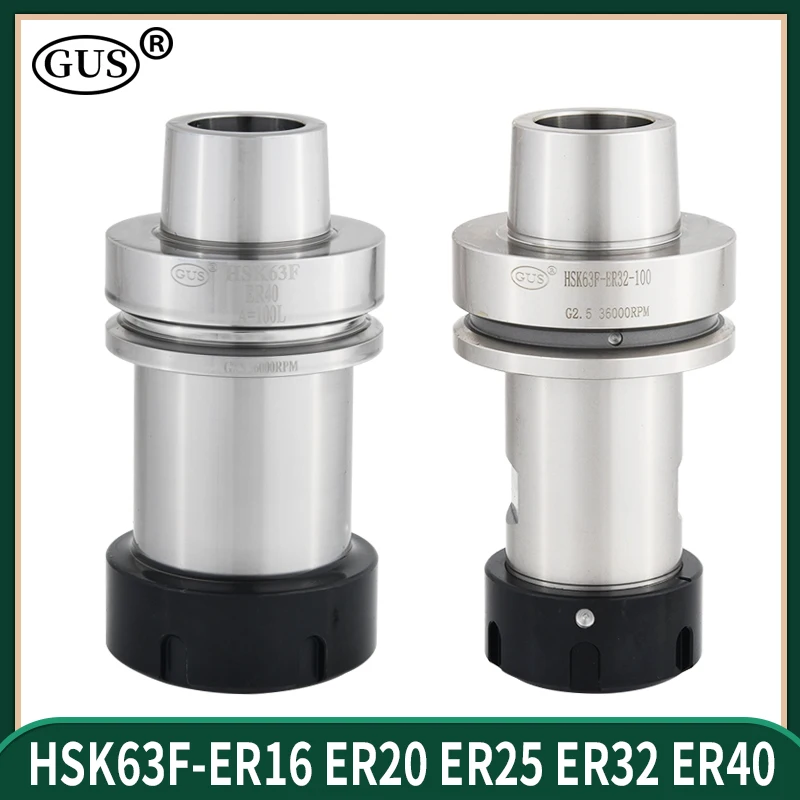 HSK63F High-speed Tool Holder HSK63 HSK 63F ER ER16 ER20 ER25 ER32 ER40 Collet CNC Spindle Engraving Woodworking Machine Lathe