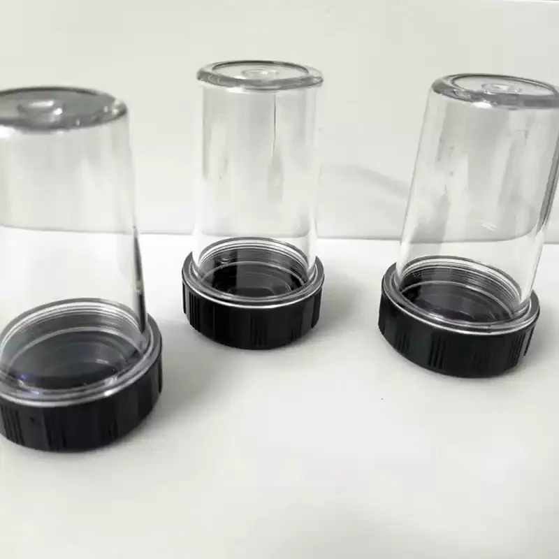 Lentille d'objectif de Microscope, mallette de rangement anti-poussière, boîte de protection en plastique Compatible avec les fils RMS M25 M26 M27 lot de 2
