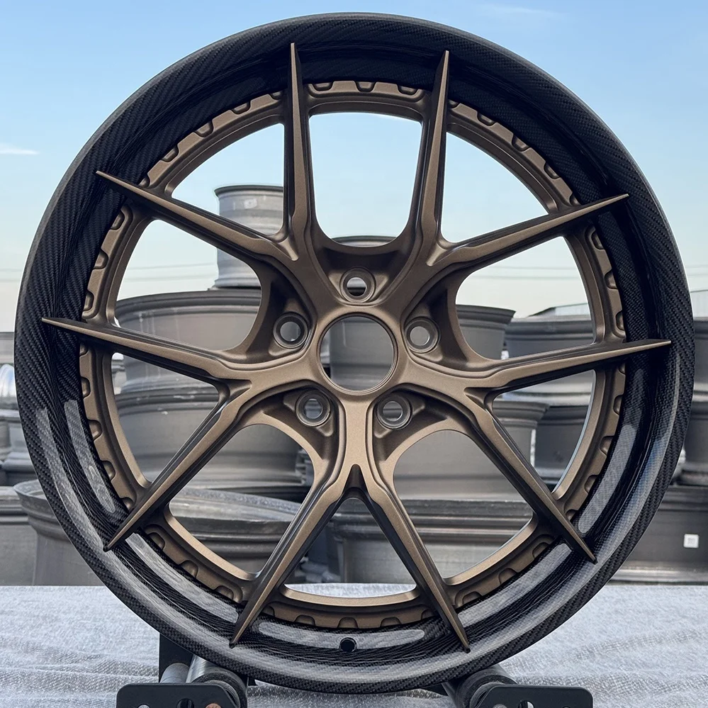 【Hot】Factory Hot Sale Carbon Fiber Wheel for Bmw for Vw forBenz for Audi for Tesla for Lamborghini for Ferrari T6061 Alloy Forge