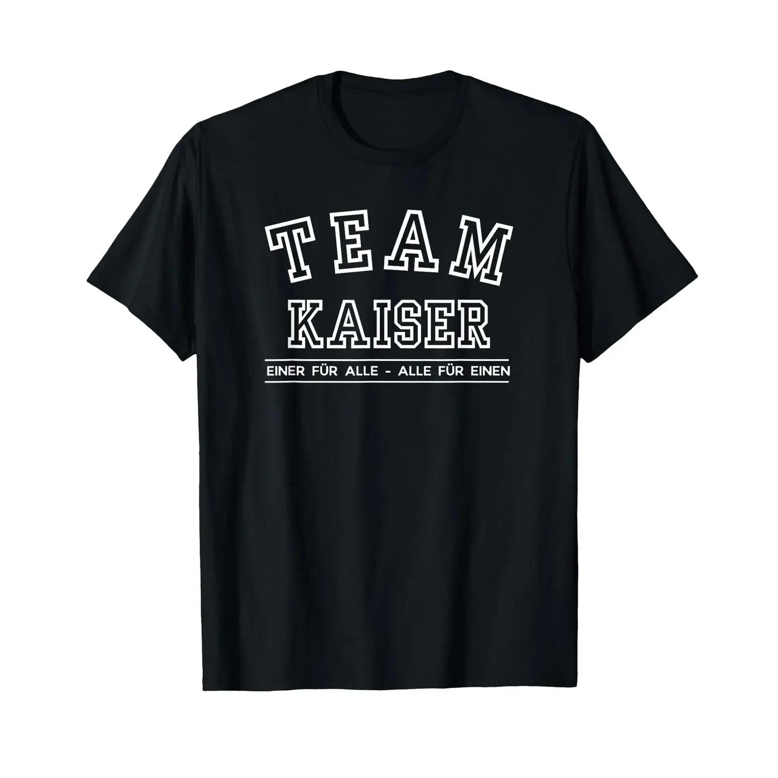 Family Kaiser Partner Look T Shirt black vintage Washed Slightly Top For Everyday Wear Versatile Comfortable Casual fashion