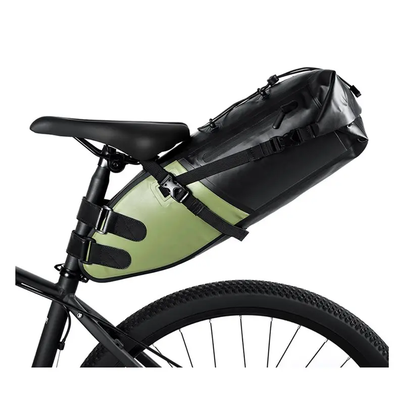 

ABKV-Waterproof 13L Large Capacity Bike Saddlebag Stabilizer More Stable For MTB Road Bike Can Fit Water Bottle Cage C