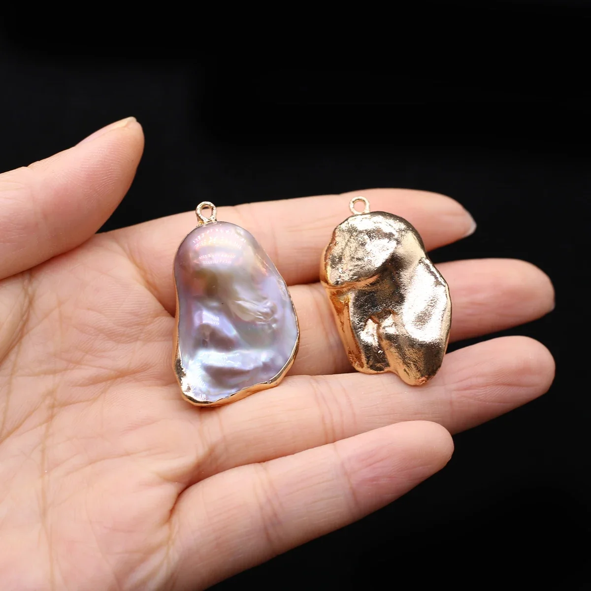 Baroque Fishtail Pendant Natural Freshwater Pearl 20x35mm For Jewelry Making DIY Bracelet Earrings Necklace Accessory
