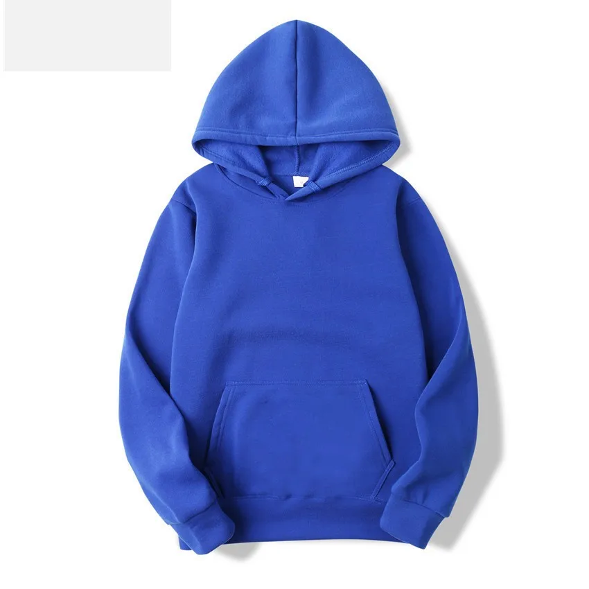 Cross-border e-commerce solid colors can be made into hoodies and sweaters for men and women with the same fashion brand hoodies