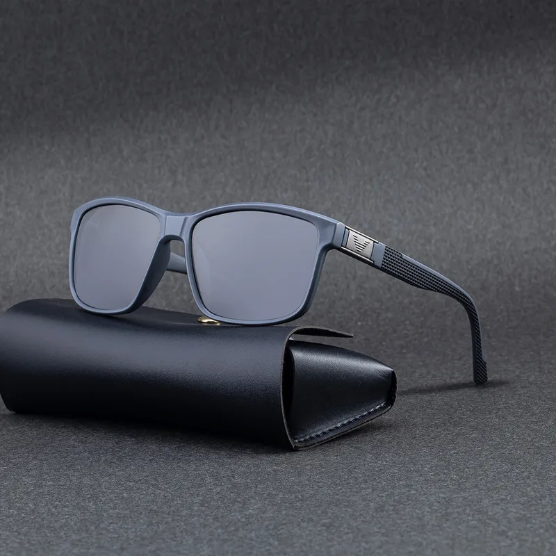 Square men polarized fishing sunglasses trendy stylish accessory offering sophisticated look for outdoor activities and driving