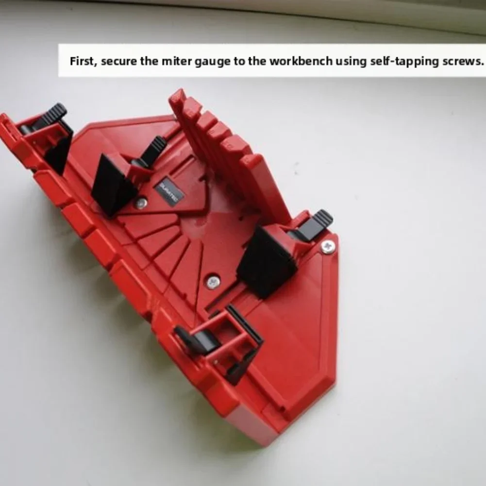 

Угловая коробка для резки Коробка для торцовочной пилы Регулируемые углы скоса Конструкция из АБС-пластика Компактные легкие мастерские проекты