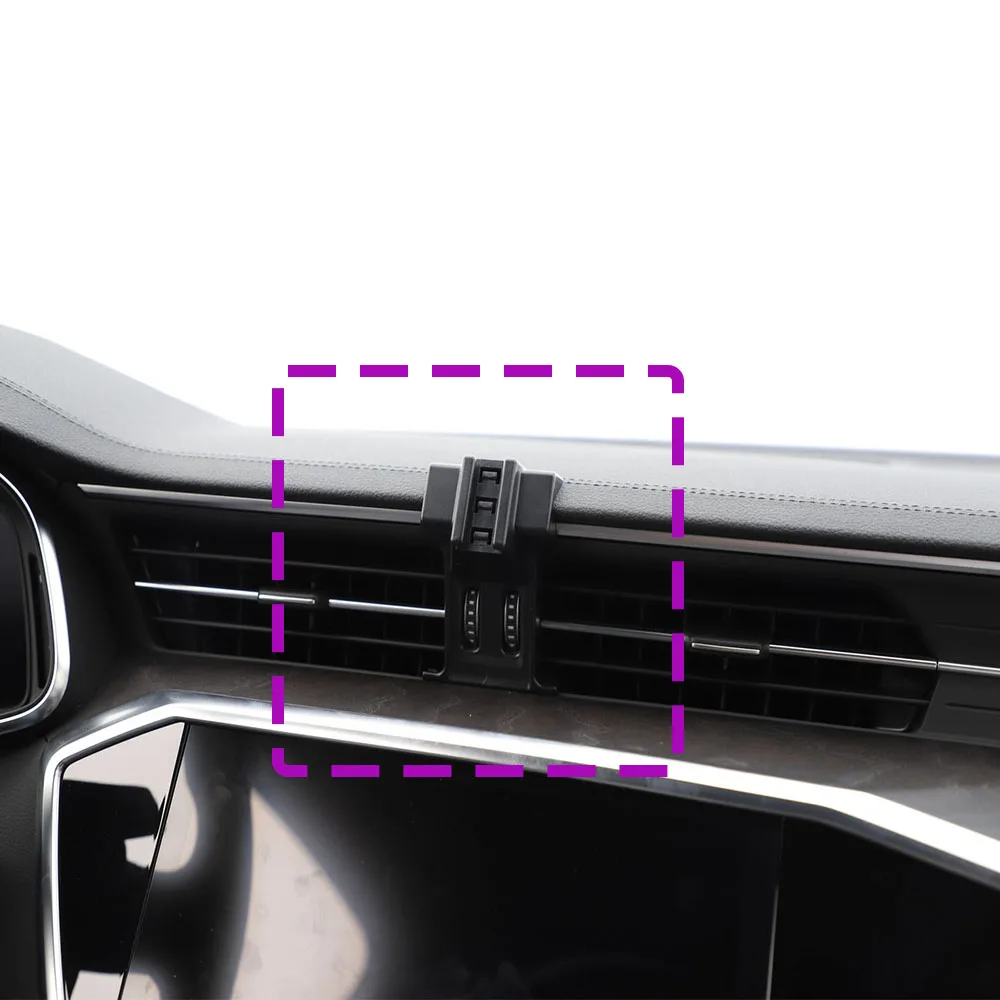 For AUDI A6 C8 A7 2019 2020 2021 2022 2023 2024 Car Phone Holder Special Fixed Bracket Base Wireless Charging Accessories