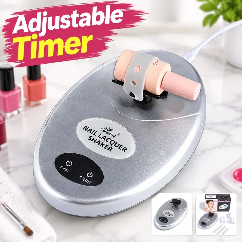 Timable Tattoo Pigment Mixer Oscillator Nail Polish Gel Shaking Machine Manicure Tattoo Color Liquid Homogenizing Tool Vessel