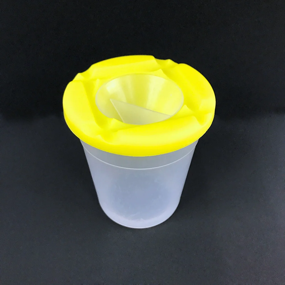 

4pcs Cups Painting Brush Set Plastic Handle Metal Tube For Beginners Art Drawing Supplies Washable Cups