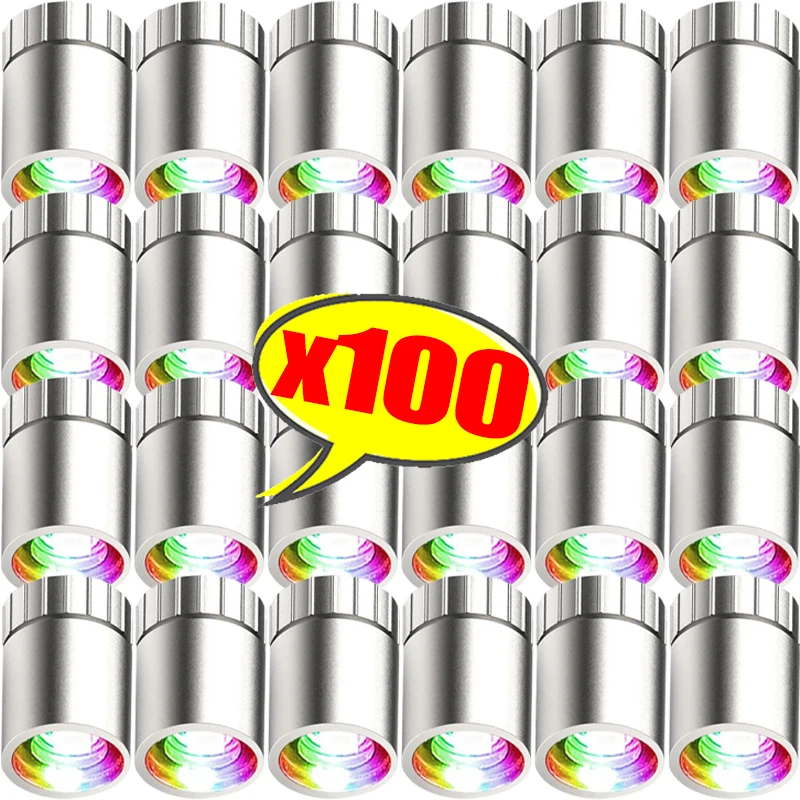 

10-100 шт. миниатюрные светодиодные фонари, многоцветная быстрая стробоскопическая лампа на Хэллоуин, Рождественскую вечеринку, украшения, кнопки на батарейках