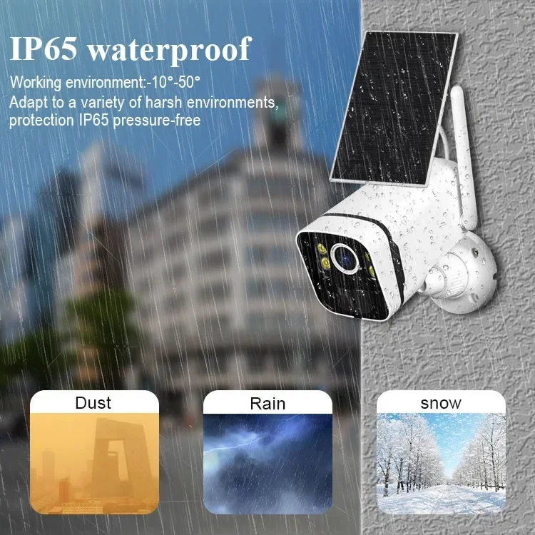 Almacenamiento gratuito en la nube Nvr Cámara de 4 canales Nvr Solar 4MP Kit Nvr inalámbrico Wifi Cctv Kit Cámara de seguridad