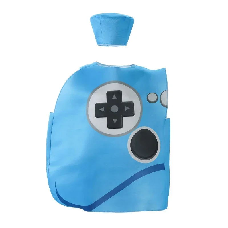 2024 new arrival unisex Women Men video game tunic with hat couple cosplay game controller Halloween costume for adult