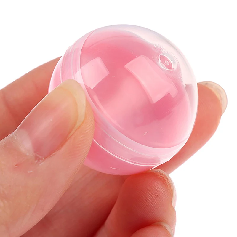 50pcs Mini Clear Transparency Plastic Capsule Toy Surprise Ball Tiny Container Making Things Model Gashapon toy Random