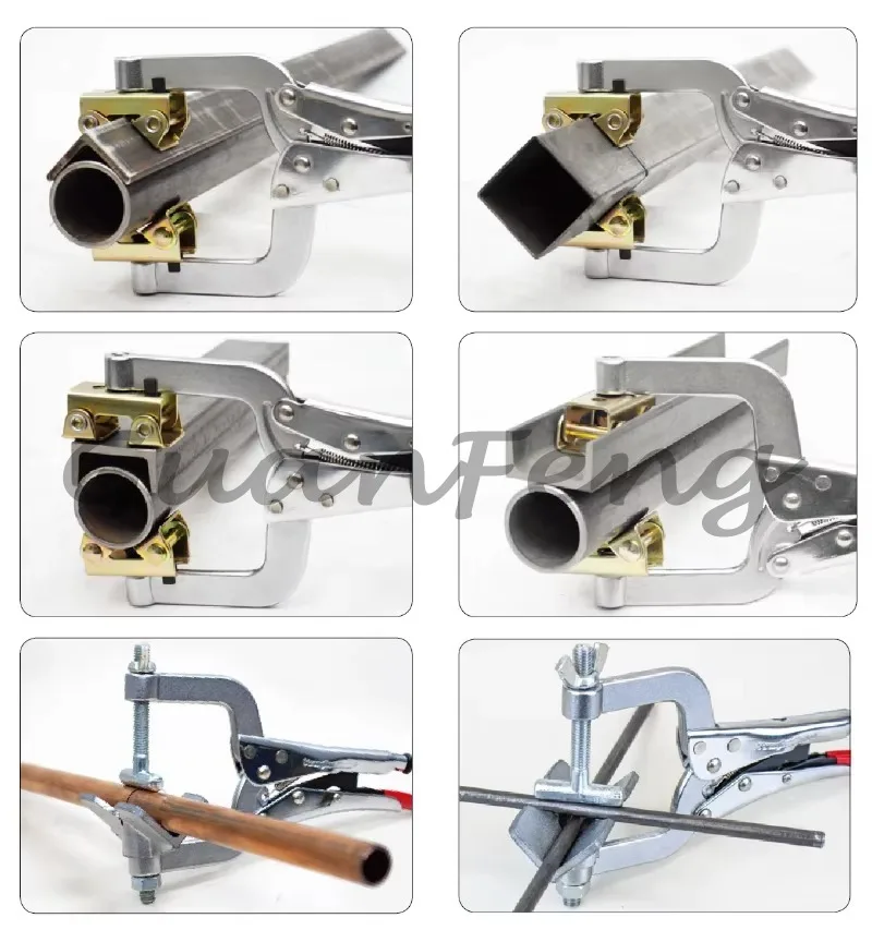 Metal Pipe Welding Holding Tool, Heavy Duty Round Tube Alignment Pipe Clamp, Strong Grip for DIY Welding Projects