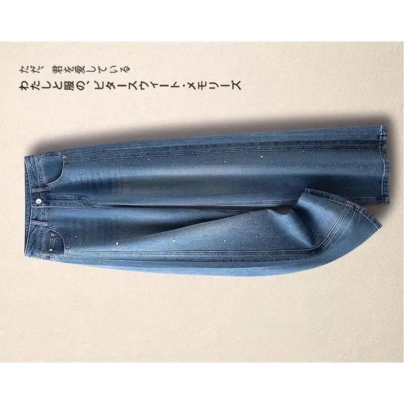 جديد ربيع وصيف 2026 جينز نسائي واسع الساق فضفاض موضة غير رسمية سراويل كاوبوي أنيقة تناسب الجميع سراويل نسائية #1