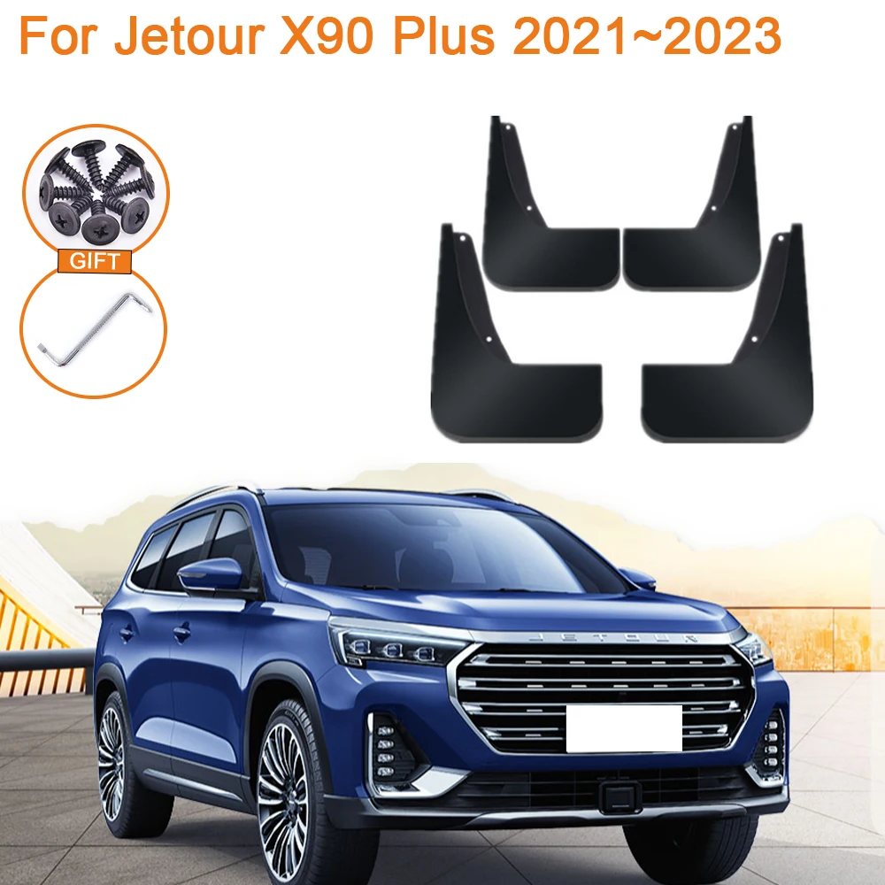 Auto For Jetour X90 Plus Shanhai L9 2021~2023 Accessories Mudguards Upgrade Anti-splash Guards Front Rear Wheels Fender Mudflap