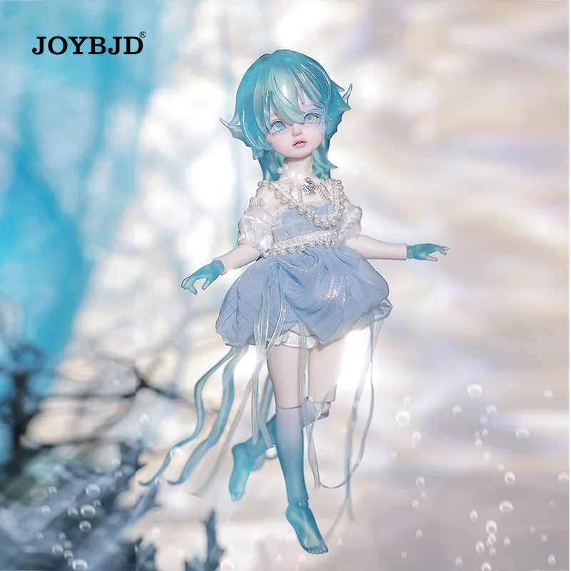 

JOYBJD Kurage 1/6 Bjd Doll Fullset B with Transparent Blue Hands, Foot, Resin Hair Jellyfish Fairy Style Resin Toy