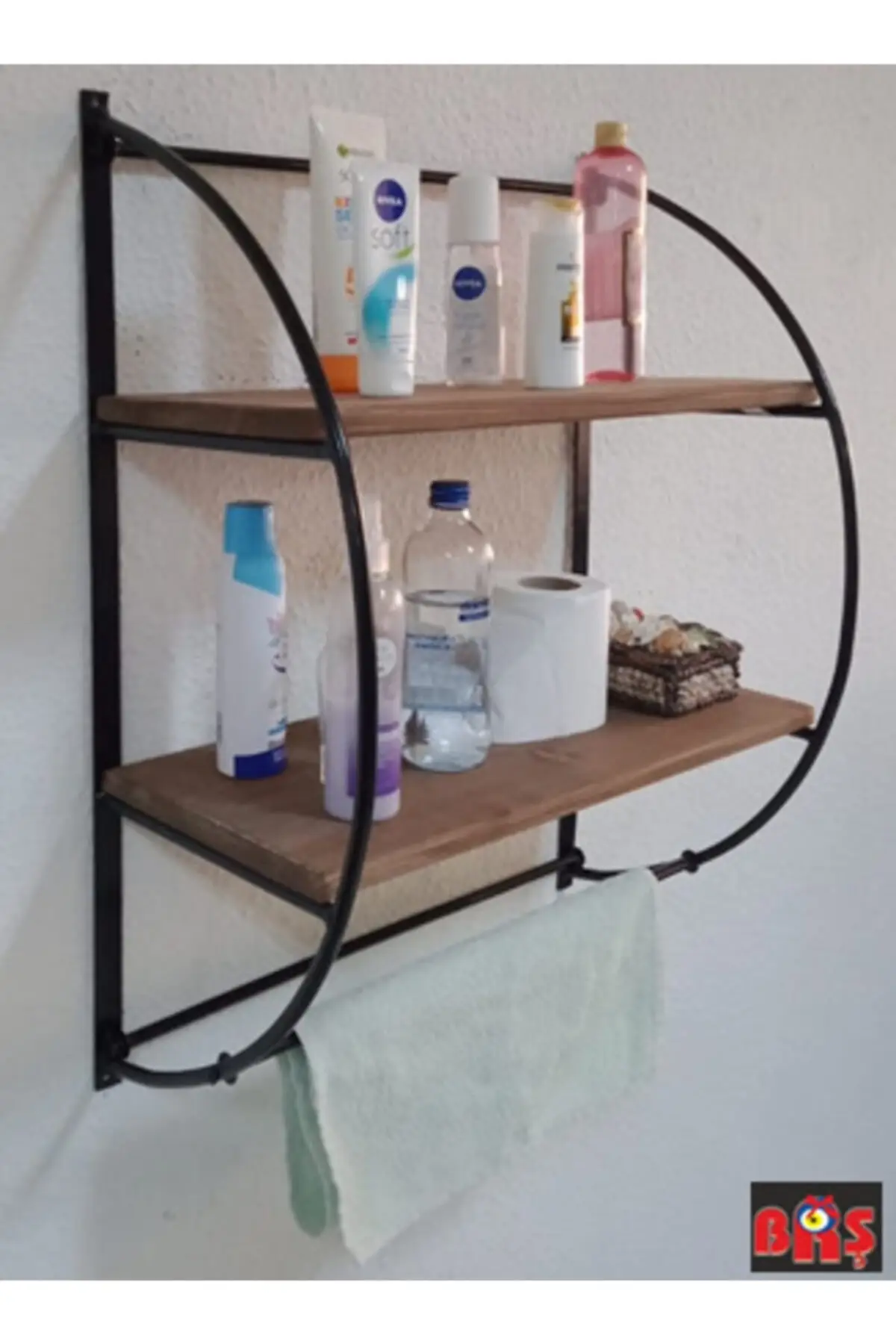 Gebogen Muur Rack/Askılıklı Badkamer-Keuken Houten Rek