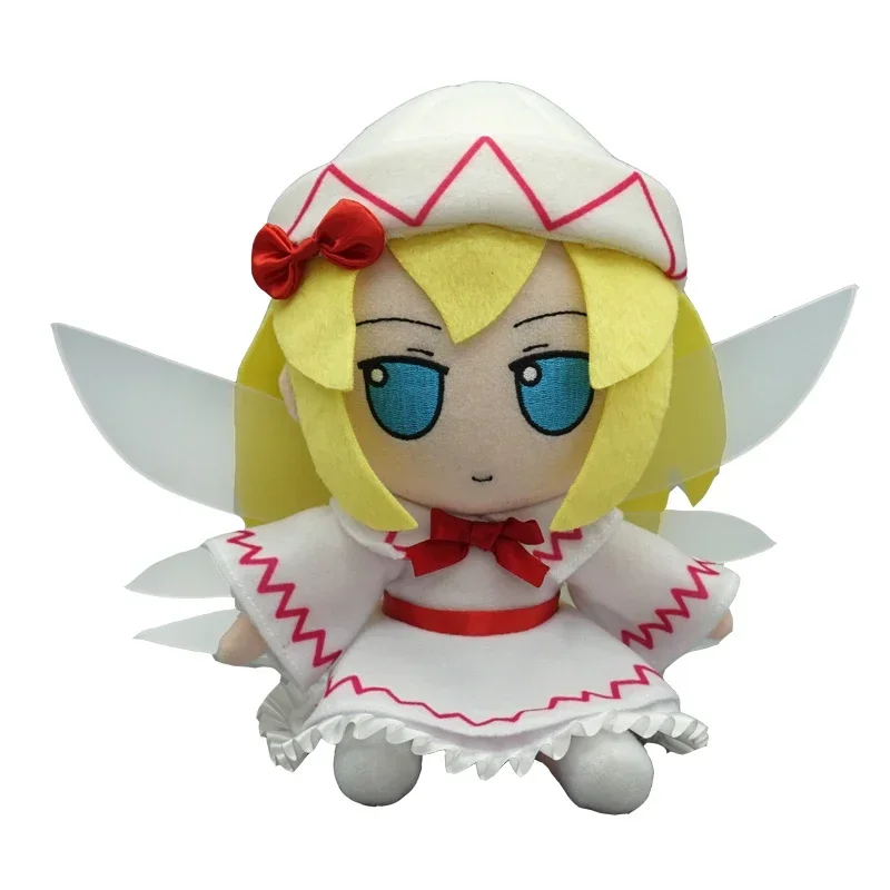 20 cm Anime Spiel TouHou Projekt Fumo Lilie Weiß Kawaii Cosplay Baumwolle Puppe Cartoon Plushie Spielzeug Figuren DIY Puppet Decor Fans geschenk